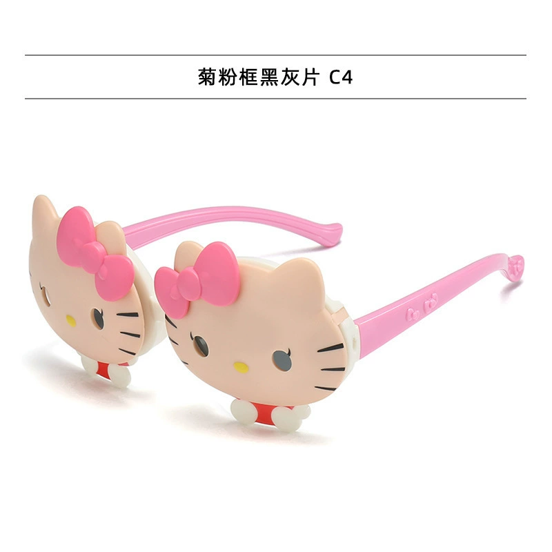 Hello Kitty, Hello Kitty, модные cartoon детские солнцезащитные очки, городской стиль
