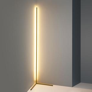 All Copper Minimalist led Floor Lamp Light Luxury Bedroom Home Designer Study Living Room Sofa Side Corner Atmosphere Lamp