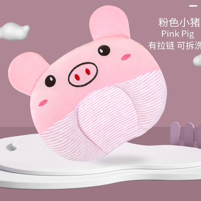 現物の赤ちゃんの定型枕の偏り防止のビロードの赤ちゃんの枕の円形の新生児の枕は四季を通じて取り外し可能です。|undefined