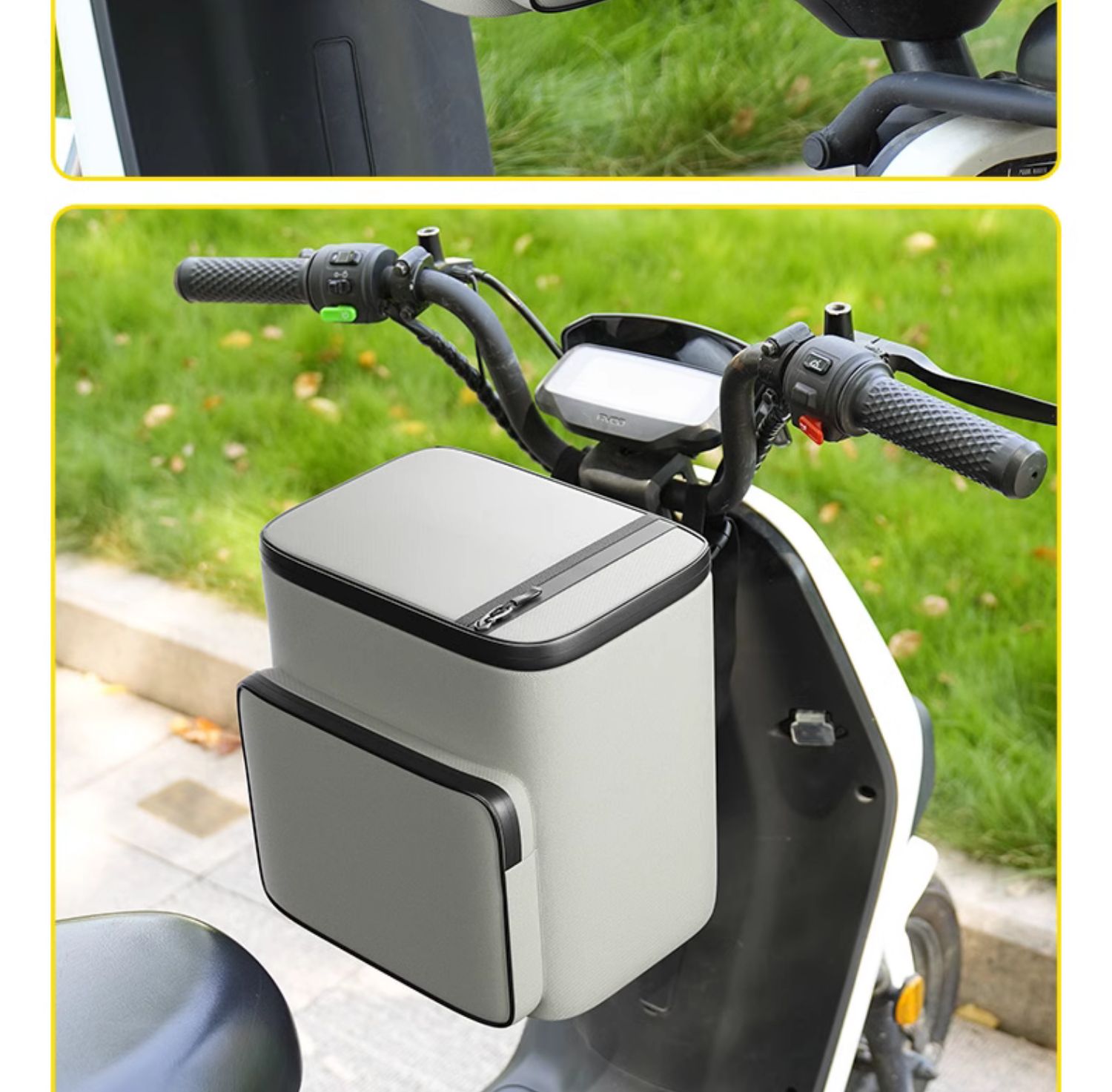 Electric Car Helmet Hanging Bag Battery Car Waterproof Front Bag Yadi Emma Universal Mobile Phone Storage Bag Hanging Bag