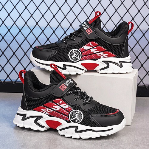 Children's Sports Shoes for Boys - Middle School Style, Spring Mesh, 2025, Breathable and Casual