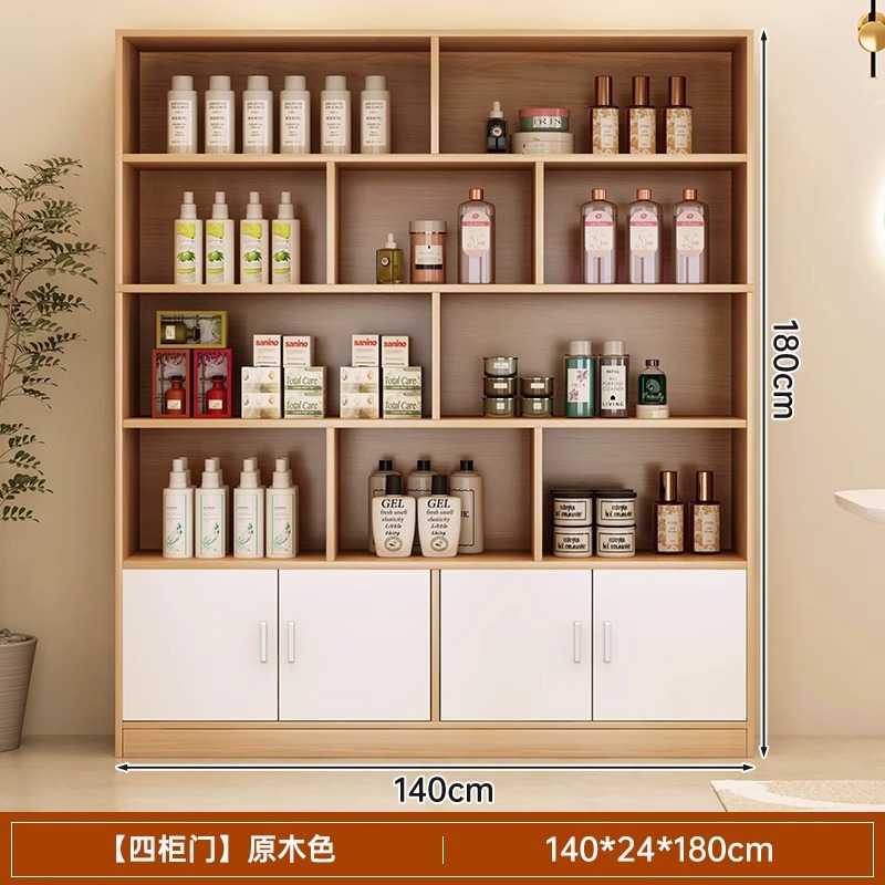 Estantes comerciales Barbería Gabinete de exhibición Salón de belleza Gabinete de productos Gabinete de exhibición de cosméticos Gabinete de exhibición simple Gabinete de salón de peluquería Contenedor