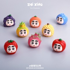 樹脂ジュエリーアクセサリーソリッドカラーの小さな新しいフルーツ人形装飾品 DIY クリエイティブアクセサリーキーホルダーカクテルマシンアクセサリー