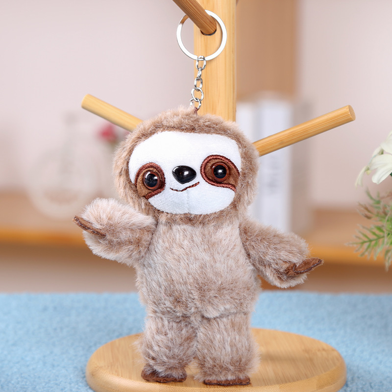 ぼんやりと萌えた木の怠惰なペンダントの森の動物の子供のぬいぐるみのキーホルダーのカップルのかばんの装飾の屋台の置物の卸売り|undefined