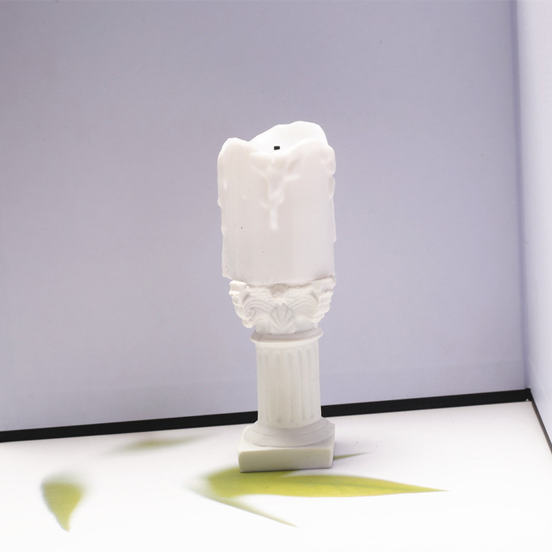 흰색 양초 + 흰색 로마 기둥—0x0cm