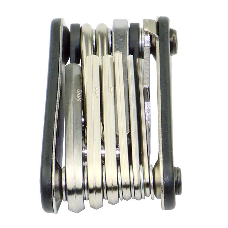 15 en 1 llave de destornillador hexagonal interna y externa herramientas de reparación de bicicletas accesorios de equipo de viaje