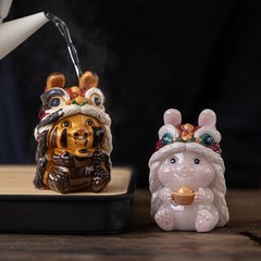 Creative Color-changing Rabbit Tea Pet, Exquisite Tea Tray, Tea Table Decor, Kung Fu Tea Set, Tea Ceremony Accessories, Tea Play, Tea Desk Accessories