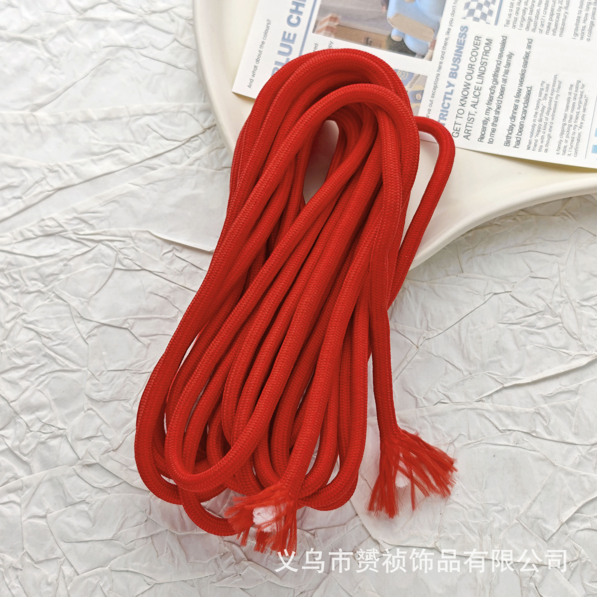 Cuerdas trenzadas de poliéster de color DIY accesorios accesorios de joyería hechos a mano cuerdas de cuentas de teléfono móvil llavero colgante paquete de material de cuerda