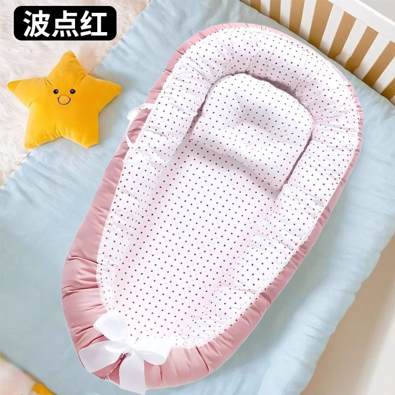 Cama de bebé portátil desmontable transfronteriza en la cama media para recién nacidos acostados para dormir