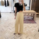 YOUMO X1012 Summer 2025 New Acetic Satin Embossed Casual Pants Loose Casual Pants Wide Leg Pants
