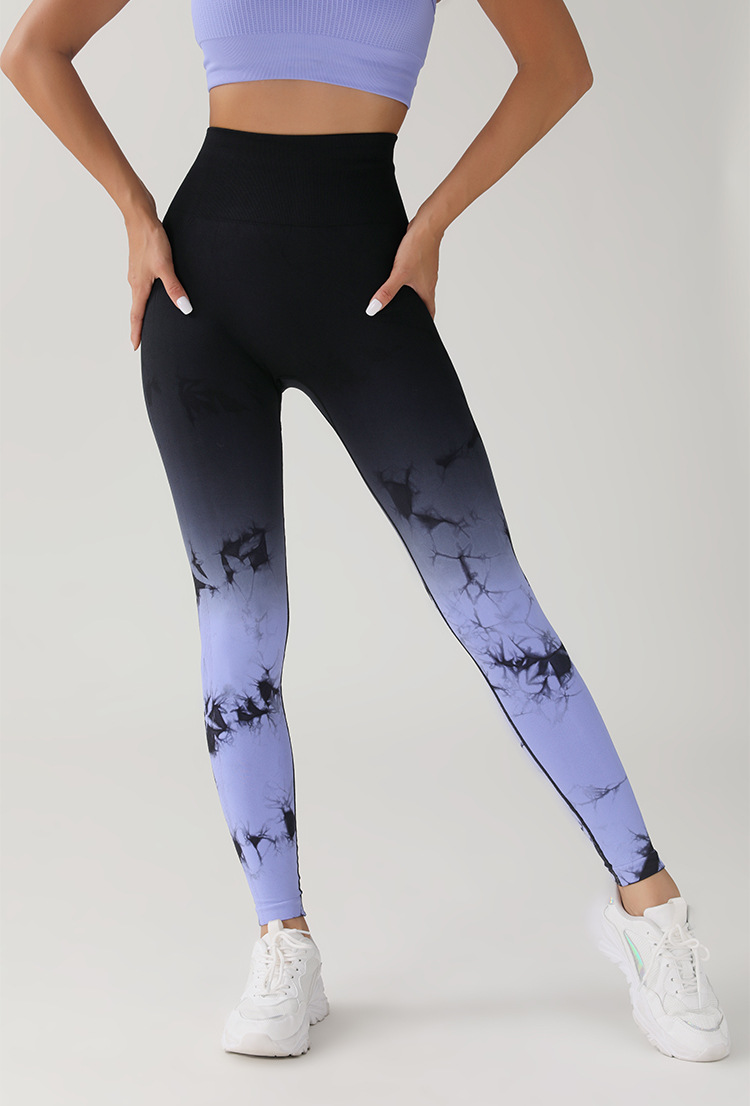 Casual Tie Dye Nylon Spandex Active Bottoms Leggings display picture 17