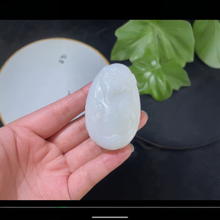 Jin Yu Tang Xinjiang [God of Wealth] Exquisite Hetian Jade, Sheet White Jade, Delicate and Oily in Quality and Exquisite Workmanship
