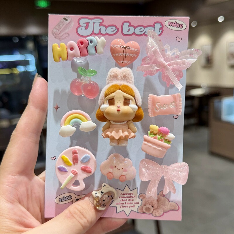2026 New Pink Girly Doll-Themed Clog Shoe Charms 3D DIY Shoe Buckle Set Detachable Garden Shoe Decorations 2026 New Pink Girly Doll-Themed Clog Shoe Charms 3D DIY Shoe Buckle Set Detachable Garden Shoe Decorations