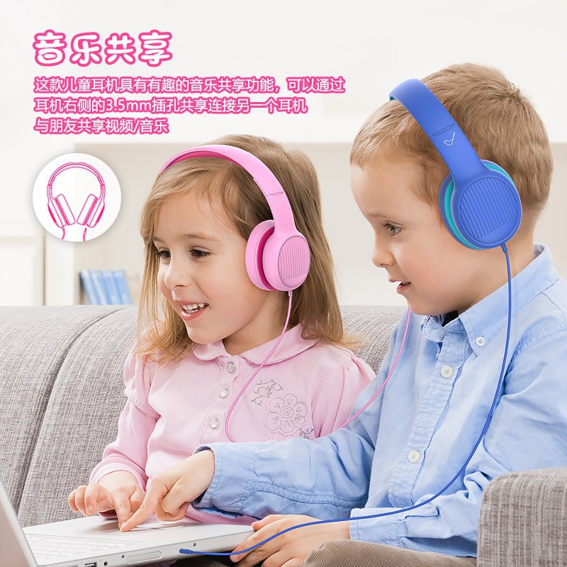 auriculares bluetooth para niños auriculares de color macaron encantador cuadrático ligero y duradero para estudiantes de aprendizaje auriculares cableados