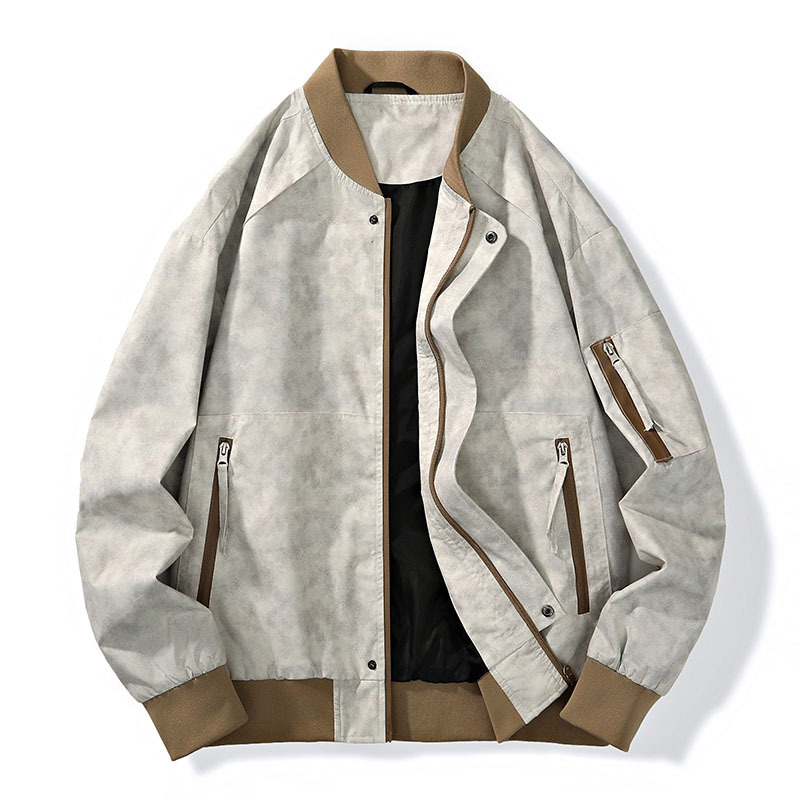 Nouvelle mode mode, manteau décontracté, col baseball, manches de fermeture, veste de style China-Chic, jeunesse homme_voghion.com