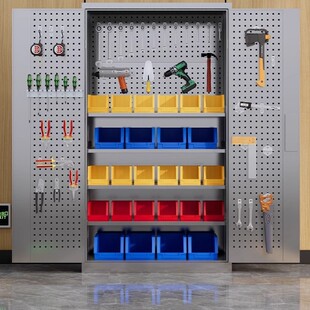Stainless Steel Tool Cabinet Workshop Heavy-Duty Stainless Steel Tool Box Tool Cabinet Tool Storage Cabinet Parts Storage Box