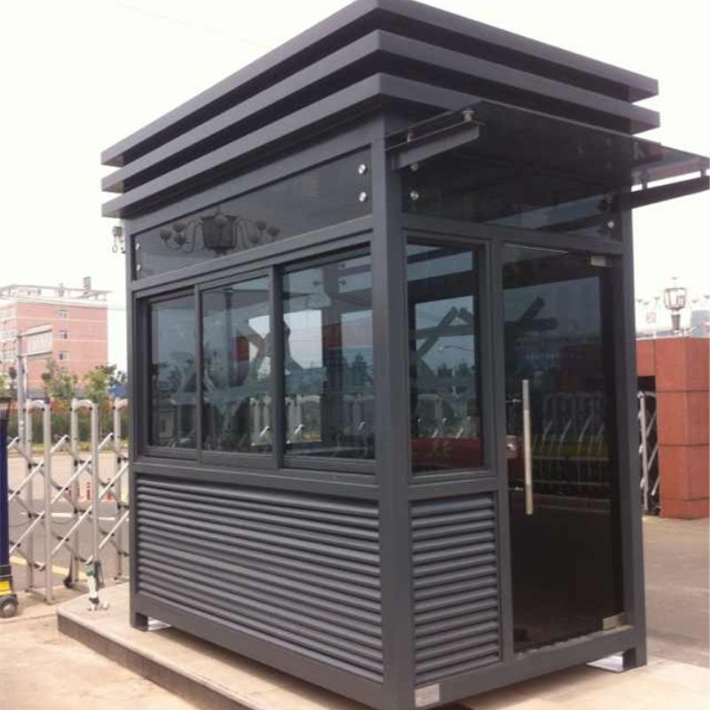 Porta de seguridad móvil, cabina de seguridad, estructura de acero, sala de guardia, cabina de guardia de seguridad pública, estacionamiento, fábrica de cabina de peaje