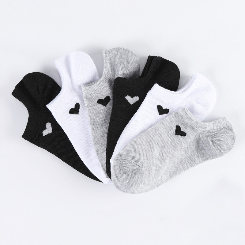 Zhuji Socks Wholesale for Women, Low-Cut Invisible Sports Socks, Heart-Shaped Student White Socks, Summer Breathable Boat Socks Zhuji Socks Wholesale for Women, Low-Cut Invisible Sports Socks, Heart-Shaped Student White Socks, Summer Breathable Boat Socks