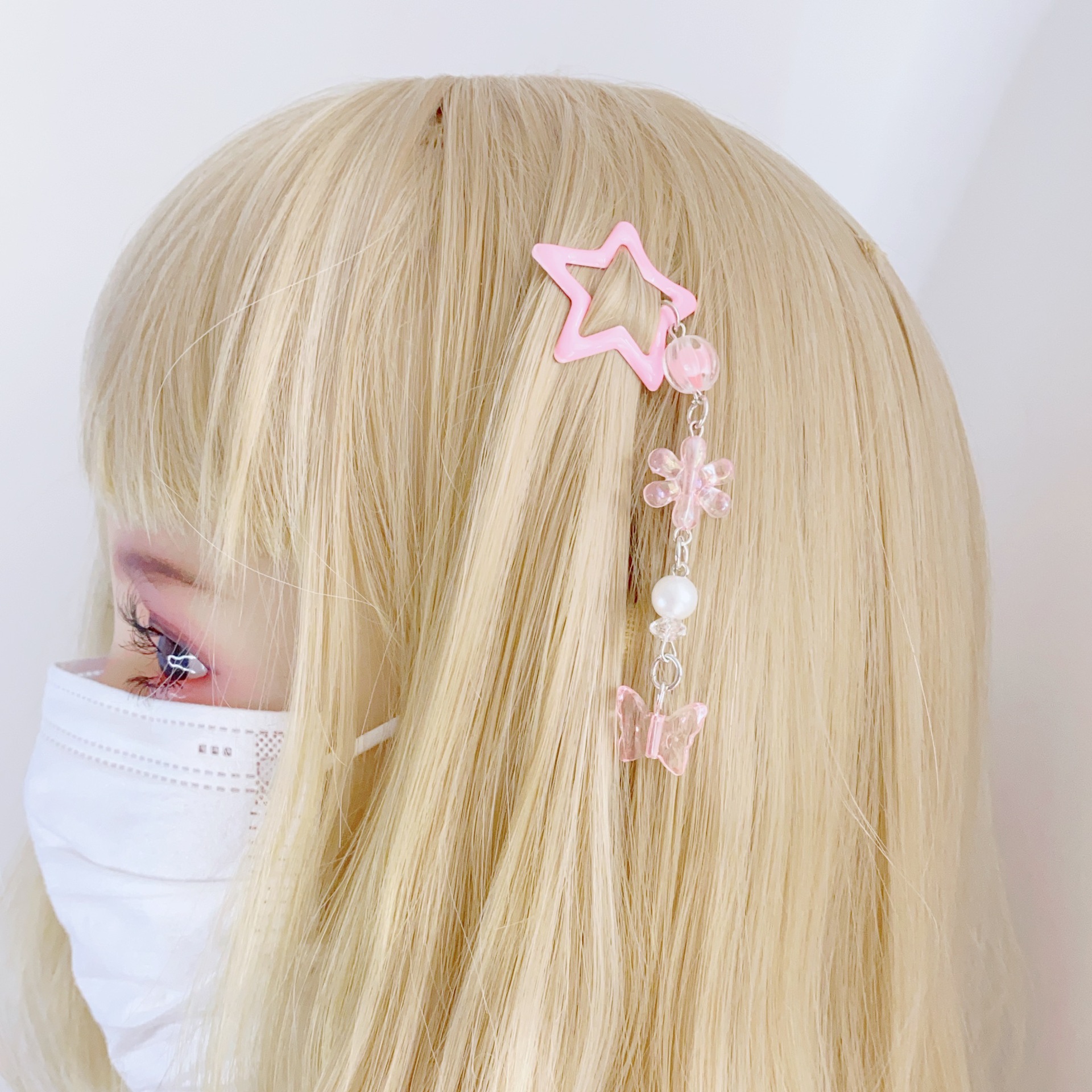 8g Weight Charm Hair Clips Hair Accessories Type 1 Piece Quantity Holiday, Street Occasion Alloy Material Pentagram Pattern All Seasons Season Women's Gender IG Style, Cute, Sweet Style IG Style Cute Sweet Women's Pentagram Alloy Charm Hair Clips 12