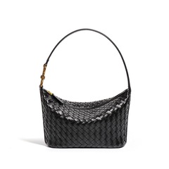 小衆手編みバッグファッションシングルショルダーバッグカジュアル女性シンプル手持ち弁当箱バッグトレンド脇下バッグ