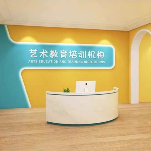 8d公司前台logo形象墙壁纸背景墙画美容院墙布仿大理石纹吧台墙纸|undefined
