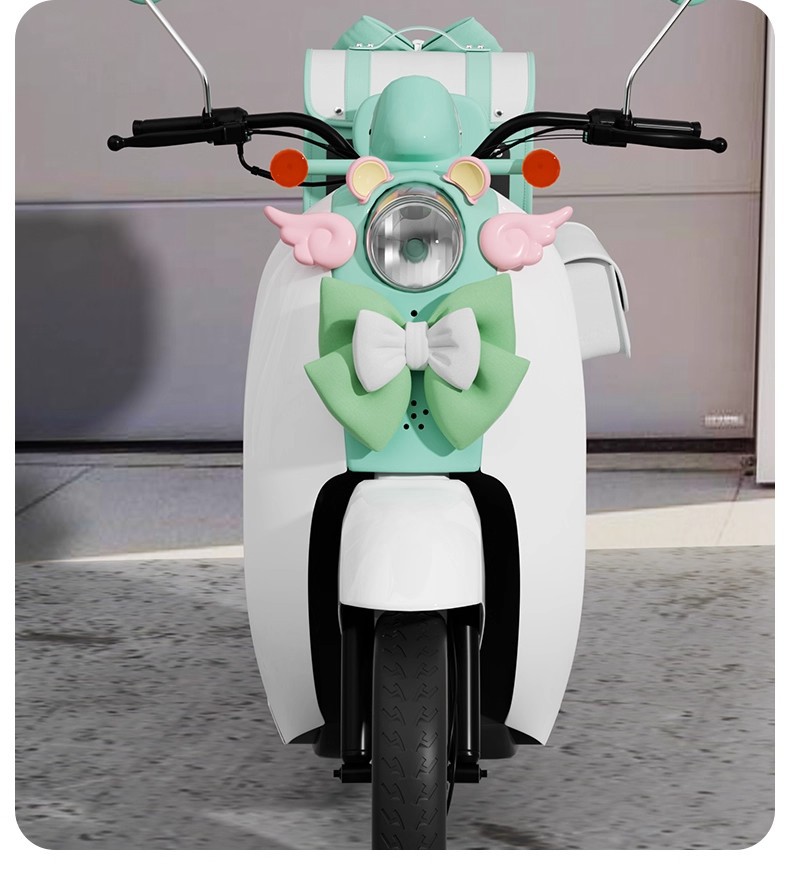 Electric Vehicle Trunk Rear Storage Bag, Cute Waterproof Hanging Decorative Tail Bag for Electric Bikes