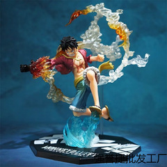 ワンピースフィギュアフルセット火拳ルフィエスゾロン山治模型周辺置物男の子日プレゼント玩具