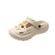 Internet Celebrous Cartoon Hole Shoes Women's Thick Slippers Non-slip Summer Outer Wear Beach Soft Slippers Nurse Baotou Slippers