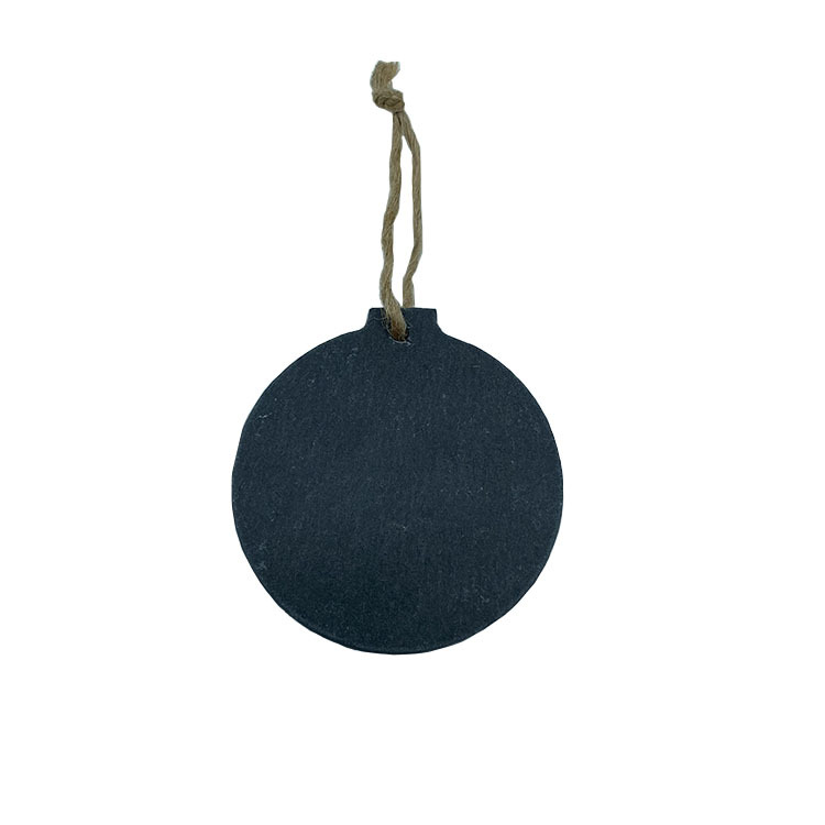 Decoración de pizarra creativa pizarra natural colgante artesanía piedra azul pieza hogar mini decoración regalo negro pizarra