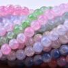 Two-color glossy round beads, bracelet, accessory, 10mm