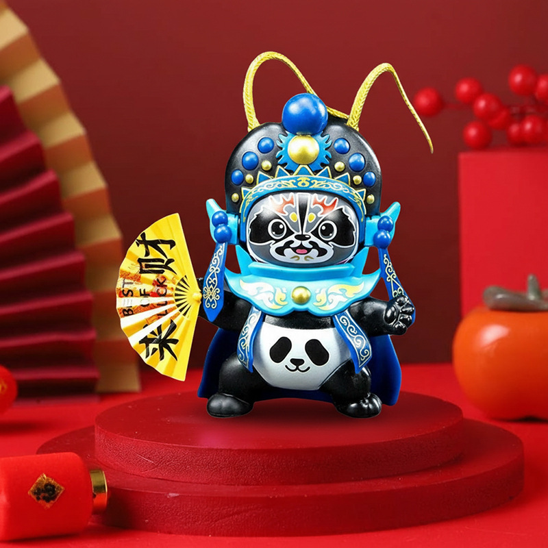 Ópera de Sichuan cara cambiante muñeca creativa Ópera de Pekín maquillaje facial muñeca TikTok puesto de juguete Chengdu regalo de viaje pequeña muñeca