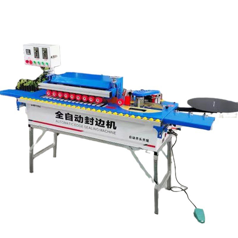 Nueva máquina de bandas de borde automática para carpintería Máquina de bandas de borde lineal de curva pequeña automática de forma especial para carpintería Multifunción