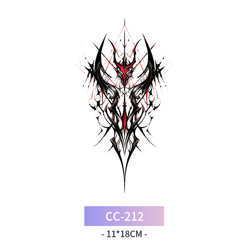 Transfronterizo en stock al por mayor de halloween colorido mariposa tatuaje pegatinas simulación sangrienta cicatriz pegatinas divertidas pegatinas impermeables