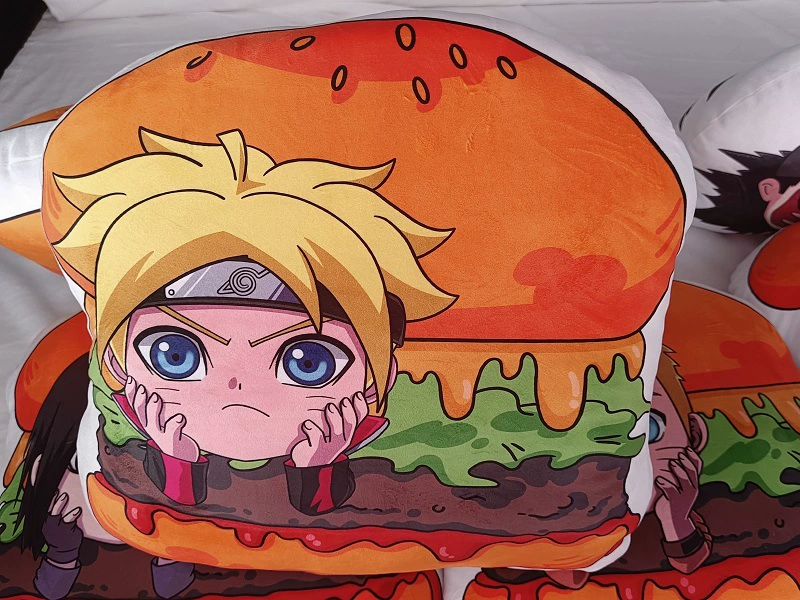 Два-мерный Саскe Naruto Сакура Бургер Окрестности производное Инопланетянин Подушка для офиса Подушка Подушка Подушка