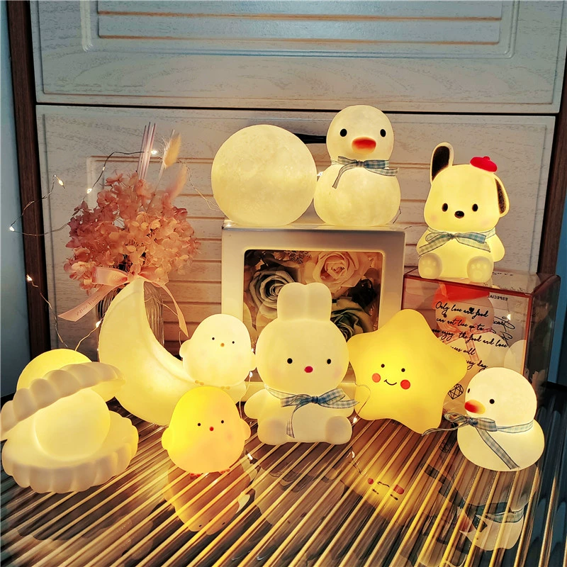 Cartoon Night Light (cute) USB/battery powered, bedside decorative LED, multiple character styles