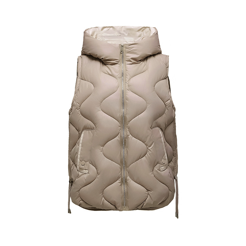 2025 chaleco de algodón brillante para mujeres corto invierno de otoño chaleco de algodón collar de collar de algodón hombro de los estudiantes de algodón abrazadera chaqueta de moda image 5