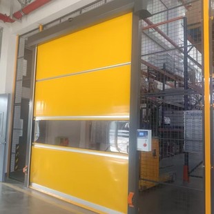 Pvc Fast Rolling Shutter Door Infrared Sensor Automatic Lifting Food Factory Dust-Free Workshop Industrial Stacking Door