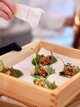 木盒摆盘木盘水果食材展示餐厅木质刺身摆盘木盒烧鸟烤串下午提盒