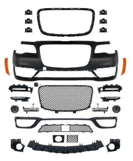 Old to New 300S | Chrysler Big Surrounded - chrys-chrysler-15-24-300c-300s-front-bumper-with-fog-lightsdrl-with-radar-hole