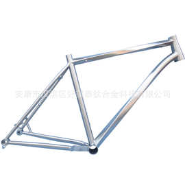 好福泰钛合金车架麻花管螺旋管桶轴山地公路车架 Titanium frame