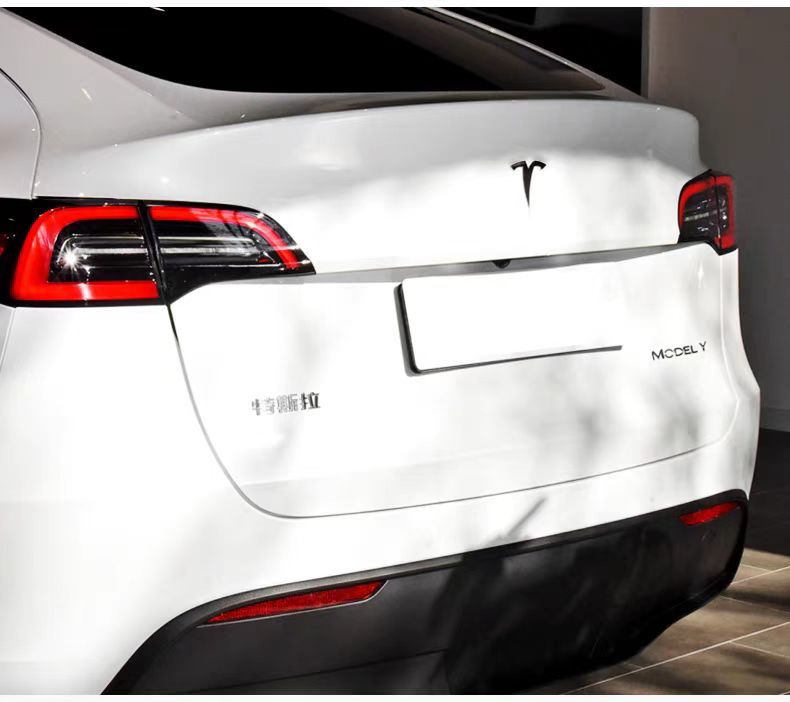 Suitable for Tesla Model3/Y car front and rear logo modification standard TESLA modification plastic car tail logo ABS