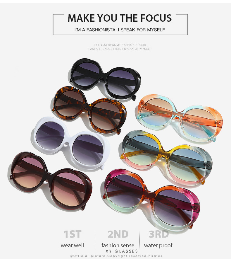 60g Weight Full Frame Glasses Structure Sunglasses Classification PC, UV400 Protection Lens Material Oval Frame Glasses Style Outdoor, Travel Occasion Solid Color Pattern All Seasons Season Unisex Gender Basic, Retro Style Black Color Basic Retro Solid Color PC UV400 Protection Oval Frame Full Frame Women's Sunglasses 2