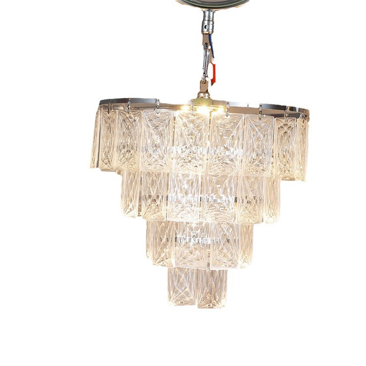Nueva Iluminación de Pasillo para Bodas de Estilo Europeo, Rueda de la Fortuna de Hierro Forjado, Luces de Cristal para Pasillo, Adornos de Decoración para Bodas de Cristal