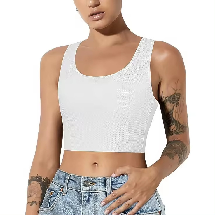 Cross border hot selling sports bra tomboy vest sports fitness chest zipper design adjustable sports underwear Cross border hot selling sports bra tomboy vest sports fitness chest zipper design adjustable sports underwear
