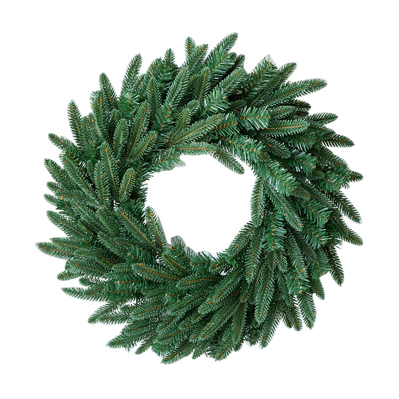 Nueva guirnalda de Navidad puerta colgante 50/60cm Navidad verde PE hoja mixta decoración nieve guirnalda colgando decoración escena diseño