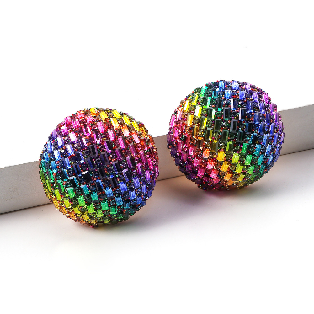 Fashion Geometric Resin Inlay Womenu0027S Ear Studs 1 Pair