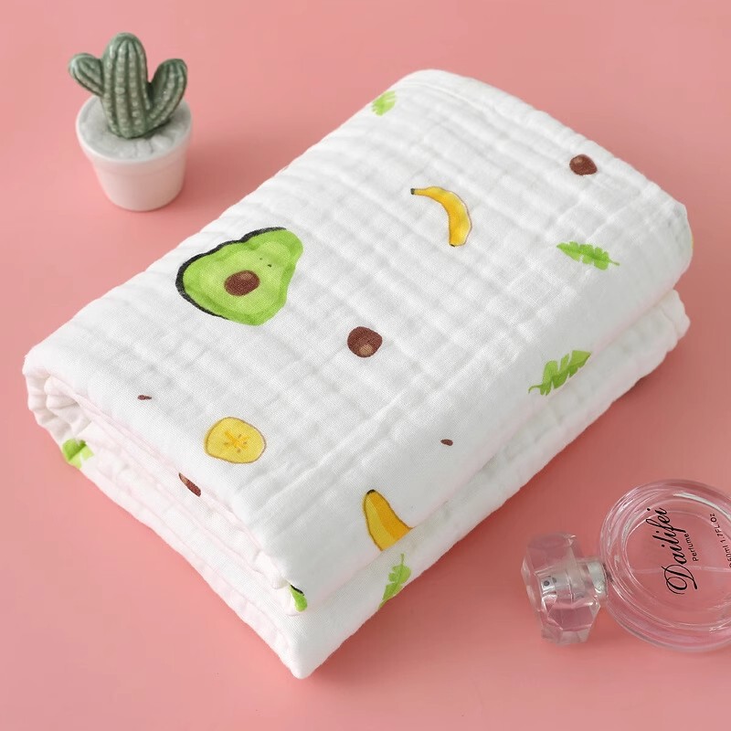 Baby Bath Towel Eight-Layer Pure Cotton Gauze Blanket Infant Bath Towel Thickened Wrap Towel Children's Gauze Bath Towel