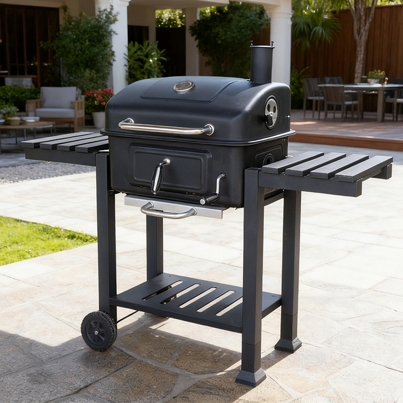 Gran horno de parrilla al aire libre americano jardín jardín hogar horno de parrilla americana gran parrilla de carbón exterior parrilla