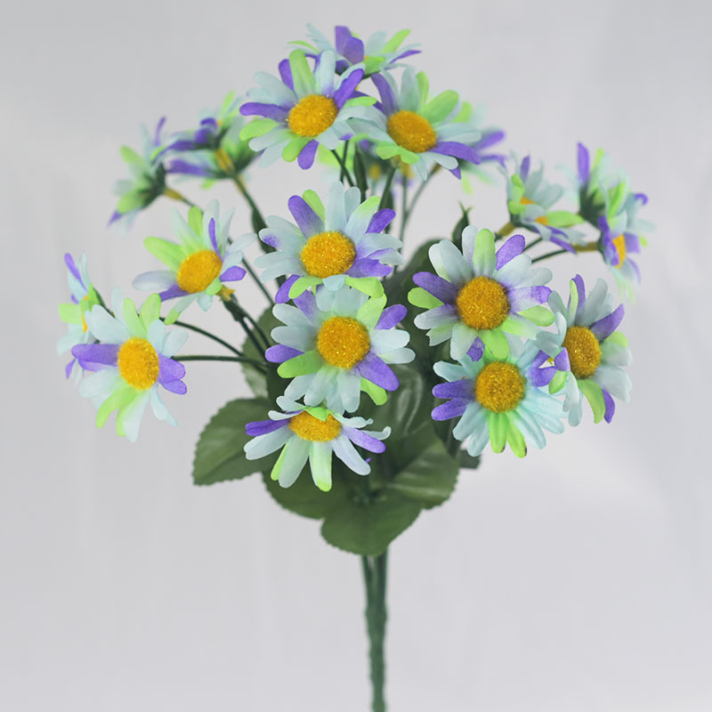 Flor artificial 7 tenedores 21 flores pequeño crisantemo salvaje ramo falso pequeño crisantemo fresco crisantemo holandés sala de estar fotografía escenario flor artificial