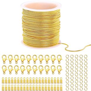 1.2mm snake bone chain, copper plated, silver plated, gold plated, etc. 10 meters roll with lobster buckle opening ring clip and other combinations